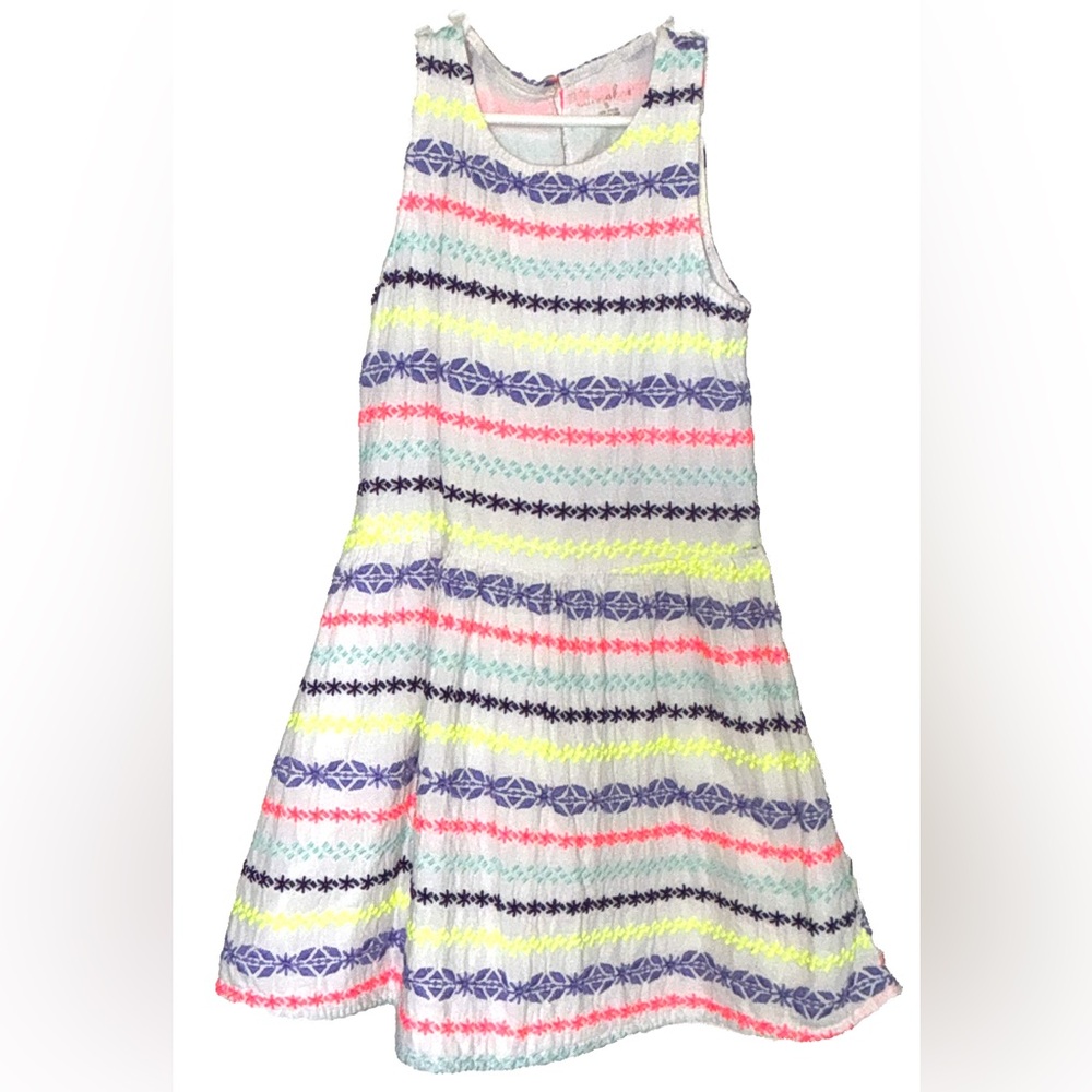 Adorable Colorful Striped Kids Dress